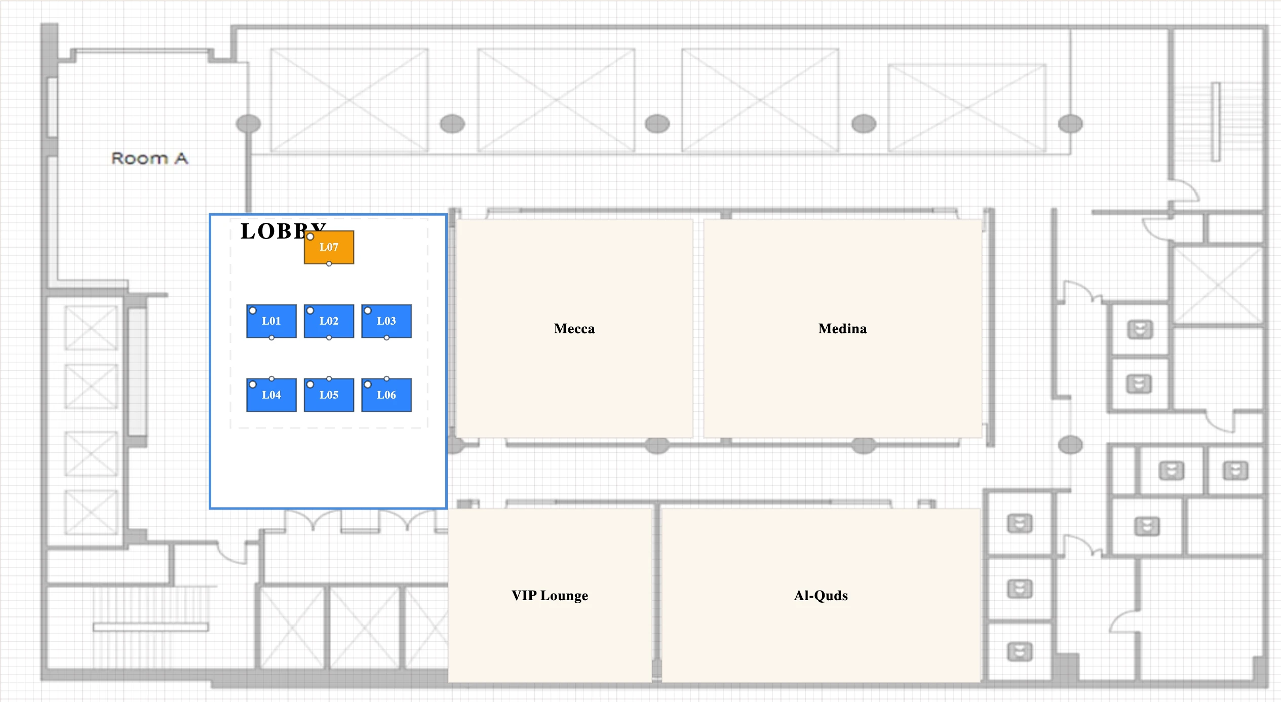 Floor plan of Civic Hall — 3rd Floor